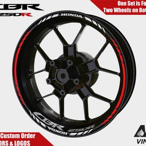 Honda CBR250R Decals Racing Rim Stickers CBR 250R Rim Tape Set CBR 250 Reflective autoaufkleber