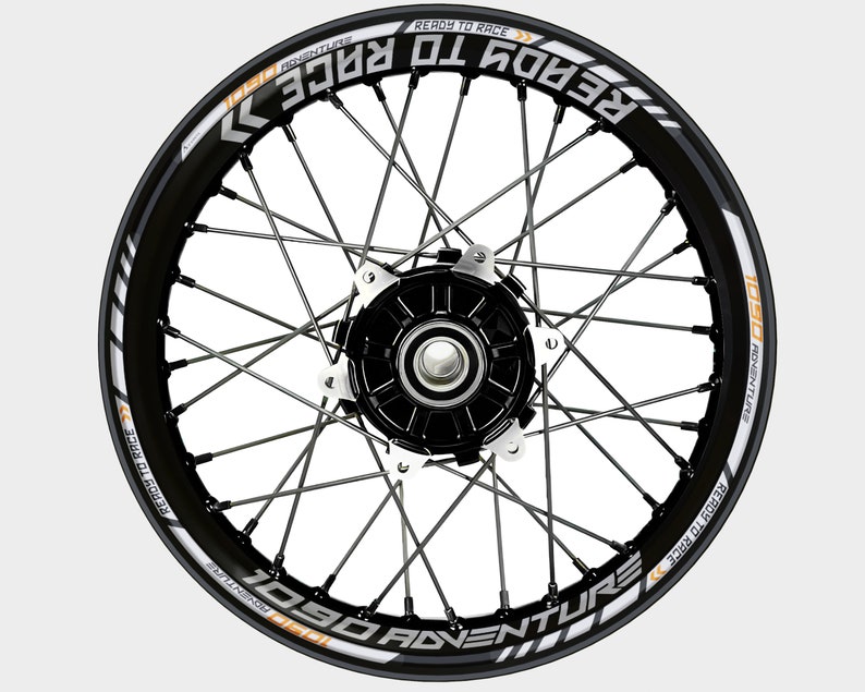 KTM 1090 Adventure Wheel Decals Rim Stickers Tape Set Reflective ...