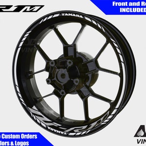 Yamaha YZF-R1M Wheel Decals Rim Stickers YZF R7 Rim Tape Set R1 R6 R3 YZF600R Reflective autoaufkleber