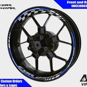 Honda CBR 250RR Décalcomanies de roue Autocollants de jante cbr250 RR Bande de jante Set F Réfléchissant Autoaufkleber Pegatinas Adesivi Réfléchissant