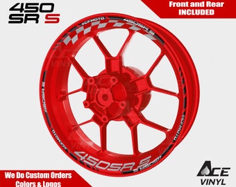 CF Moto 450SRS wielstickers Velgstickers 450 SR S velglintset reflecterend SRS 450 automatische reflecterende stickers CFMoto