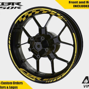 Honda CBR650R Wheel Decals Rim Stickers cbr 650 R F4i F4 F3 F2 600RR Rim Tape Set F Reflective Autoaufkleber Pegatinas Adesivi Reflective