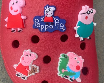 Peppa pig Croc charms