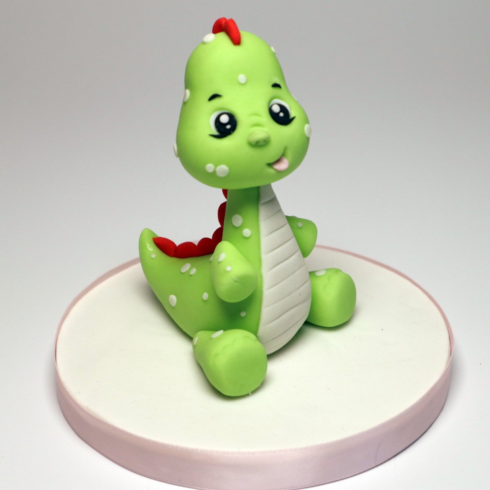 Dino Cake Topper.baby Dino Figure Fondant.personalised Cake Etsy