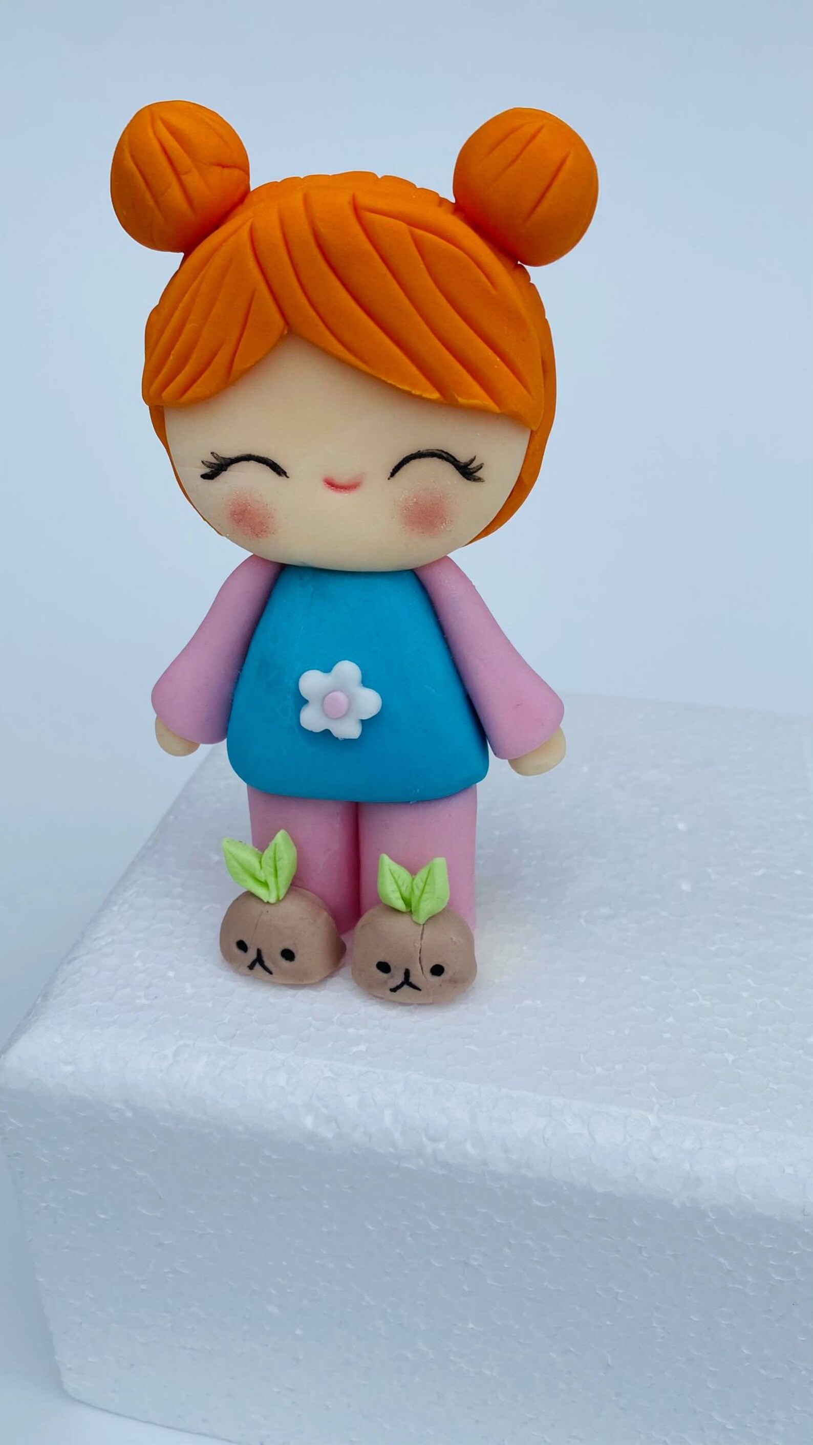Sweet Girl Figurine.edible Cake Topper.birthday Cake Etsy