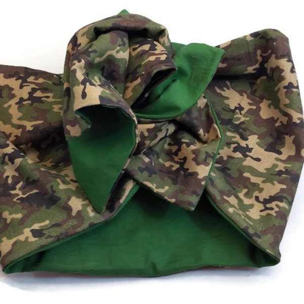 Fascia turbante modellabile double-face, camouflage, mimetica militare