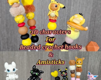 Perlenhäkelnadeln und Amisticks