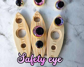 Herramienta para ojos de seguridad, plantilla para ojos de seguridad, ojos de crochet, ojos de seguridad