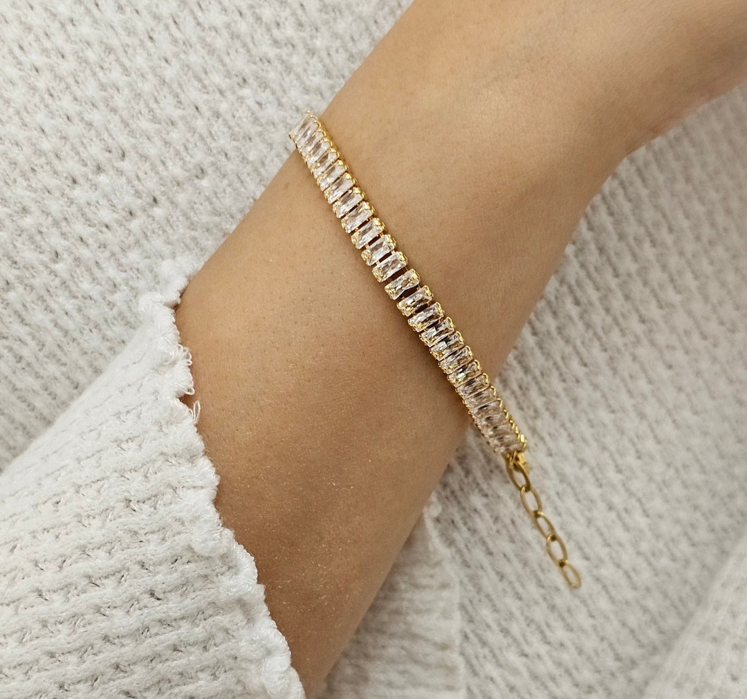 Wedding Tennis Bracelet, Wedding Crystal Bracelet, Bridal Bracelet