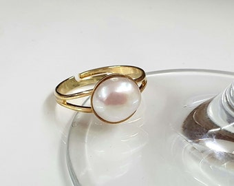 Wedding pearl ring, pearl ring for bride, pearl ring for wedding, rings for brides, rings gift for bride, rings for her, gift for bride