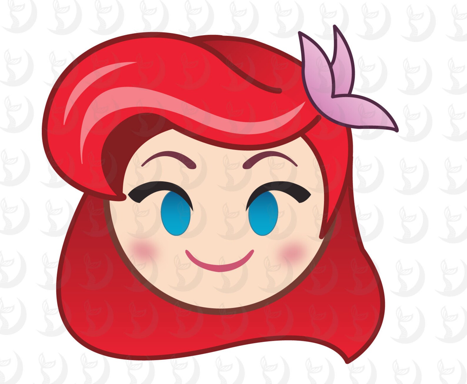 Ariel The Little Mermaid Disney Emoji Blitz Ai Pdf Svg & Eps Etsy