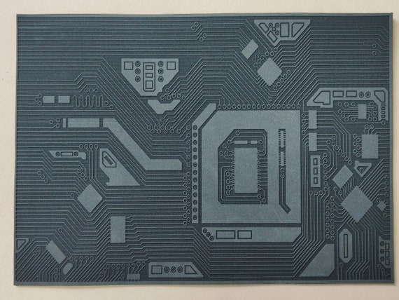 Circuit Board PCB Texture Effect 3mm Foam A4 Sheet Ideal for | Etsy