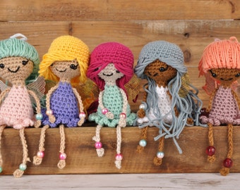Crochet Fairy, Handheld Fairy, Crochet Gift, Fairytale, Mini Doll, Mini Fairy, Cottagecore, Birthday, Hand Made, Amigurumi, Easter Basket