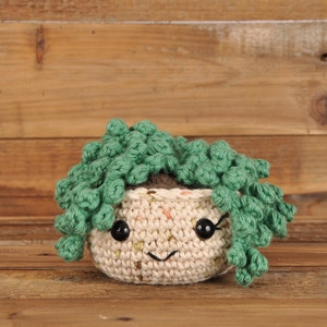 String of Pearl Plant Beige, Crochet Plant, Crochet Cactus, Hand Made, Amigurumi, Gift for Friend, Gift for Her, Birthday Gift, Office Plant