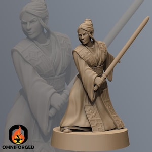 Ancient Mystical Warrior Leader SW Legion RPG 3D Printed Sci-FI Miniature Mini