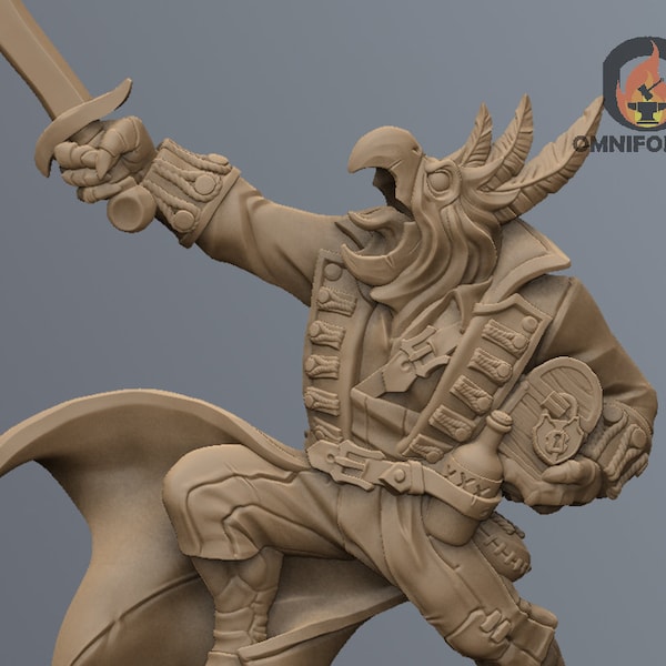 Gyros Shipwrecker | Artisan Guild | 32mm | Table Top Gaming | RPG | D&D |     3D Printed Miniature
