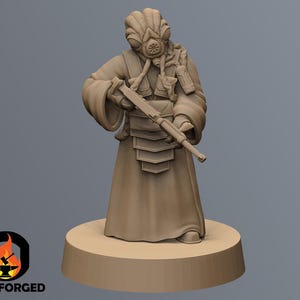 Insectoid Gand Findsman Bounty Hunter SW Legion RPG 3D Printed Sci-FI Miniature Mini