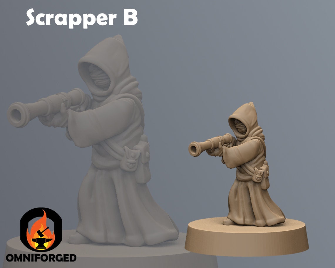 Sand Scrappers Star Wars Legion Shatterpoint Jawa 3D Printed Mini Miniature - Picture 11 of 19
