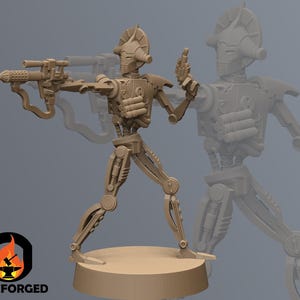 Droid Bounty Hunter SW Legion RPG 3D-geprint Sci-FI miniatuur Mini