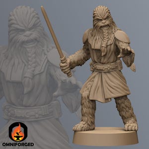 Furry Knight SW Legion RPG 3D Printed Sci-FI Miniature Mini