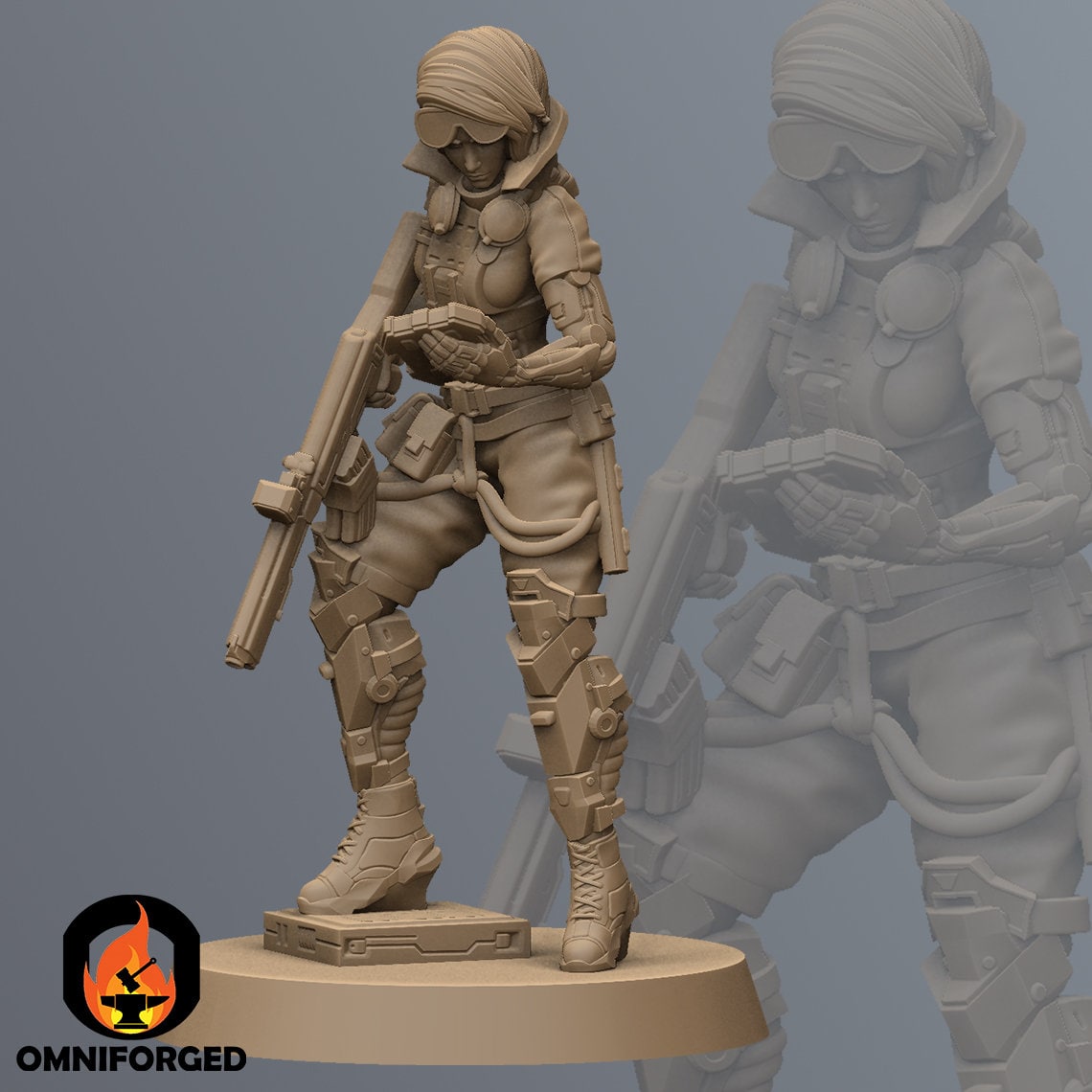 Mary Atkinson Cyberpunk Miniature Mini 28mm 32mm Unit9 2077 RPG Table Top Metal - Picture 2 of 3