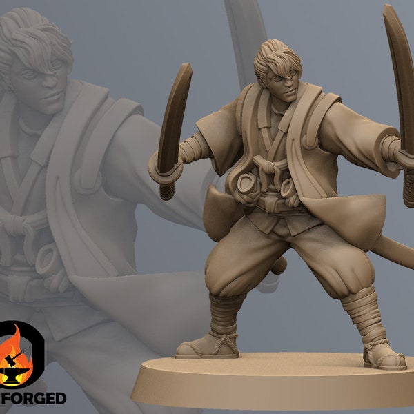 Ronin Hero Minatomo Kenshin | Kyoushuneko | 3D Printed Miniature