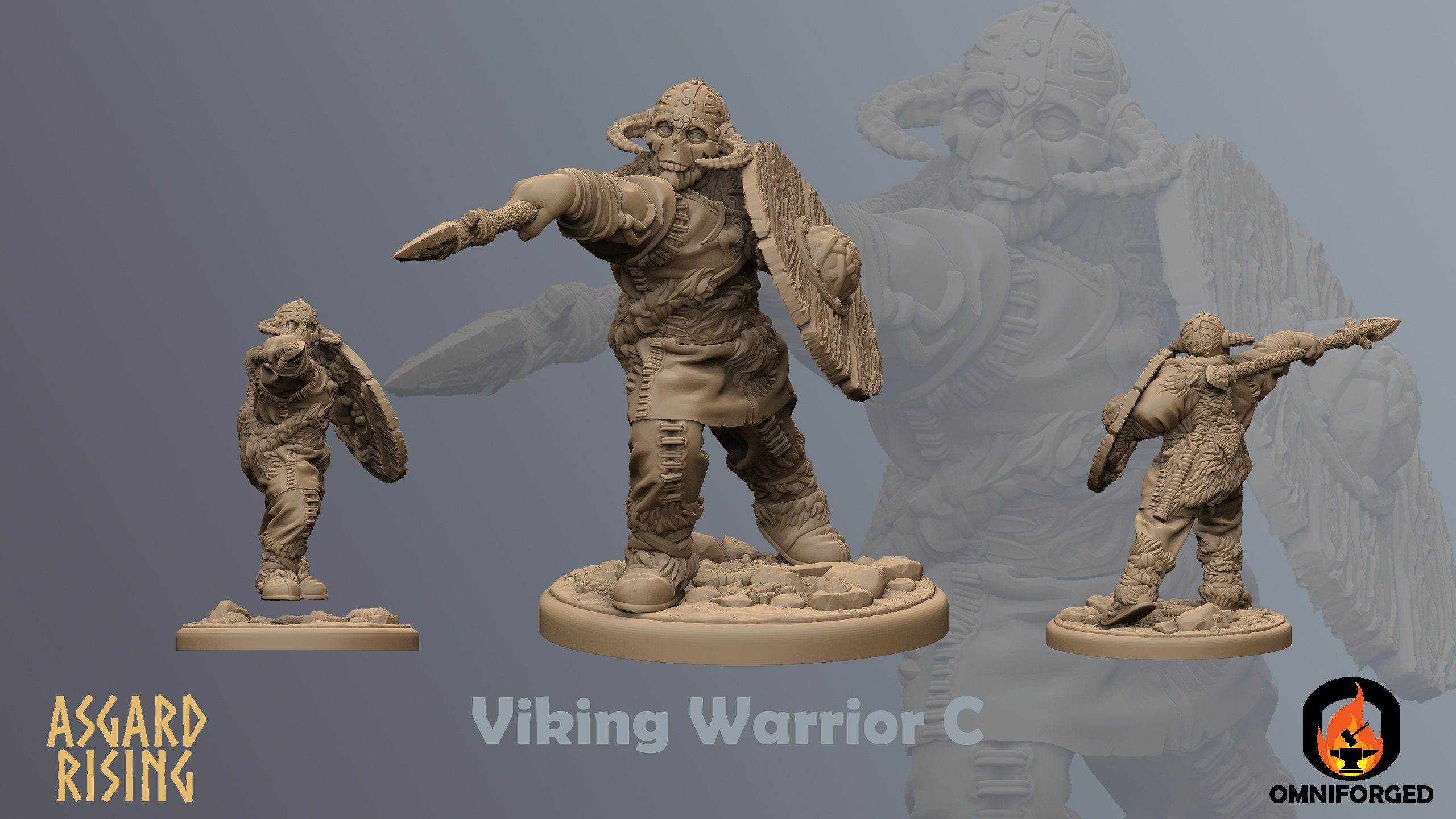 Viking Warriors | Asgard Rising | 32 mm | Juegos de mesa | RPG | D&D | 3D Pri - Imagen 11 de 15