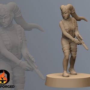 Blue Mission SW Legion RPG 3D Printed Sci-FI Miniature Mini