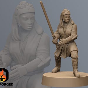 Mystical Mobile Recon Warrior SW Legion RPG 3D Printed Sci-FI Miniature Mini