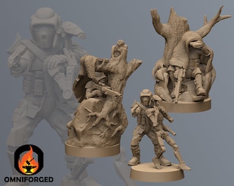 Republic Scout Snipers | Blue Wolf Miniatures | Legion Scale | 3D Printed Figure