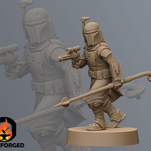 Daimyo Staffmaster SW RPG Legion 3D Printed Sci-FI Miniature Mini