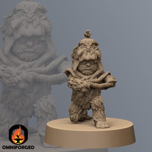 Ewok Warrior with Sling Endor SW Legion Miniature Mini RPG Sci-FI