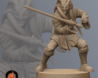 Mystical Sage with Tenacles SW Legion RPG 3D Printed Sci-FI Miniature Mini
