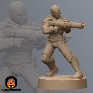 Compagno Aric SW Legion RPG Miniatura Sci-FI stampata in 3D