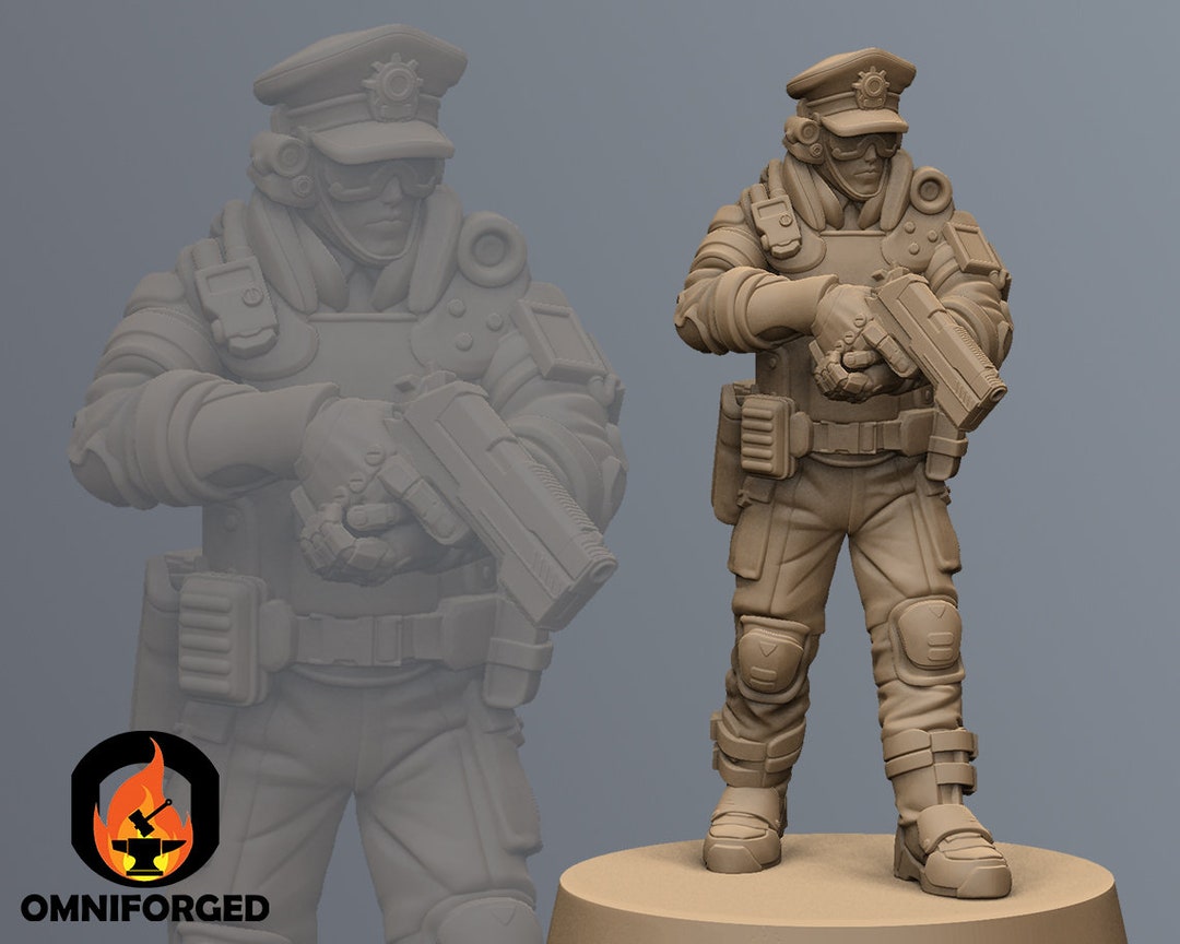 PCPD Beat Cop Cyber Saga Ep 1 Papsikels Tabletop Gaming 3D Printed