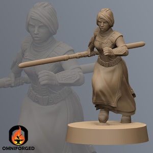 Companion Kira SW Legion RPG 3D Printed Sci-FI Miniature Mini