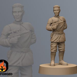 Insurgent Founder SW Legion RPG Miniatura de ficção científica impressa em 3D