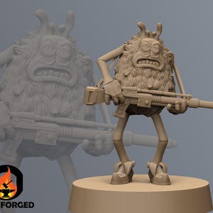 Slug&#39;s Pest Exterminator SW Legion RPG 3D Printed Sci-FI Miniature Mini