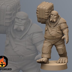 Hulking Worker SW Legion RPG 3D Printed Sci-FI Miniature Mini