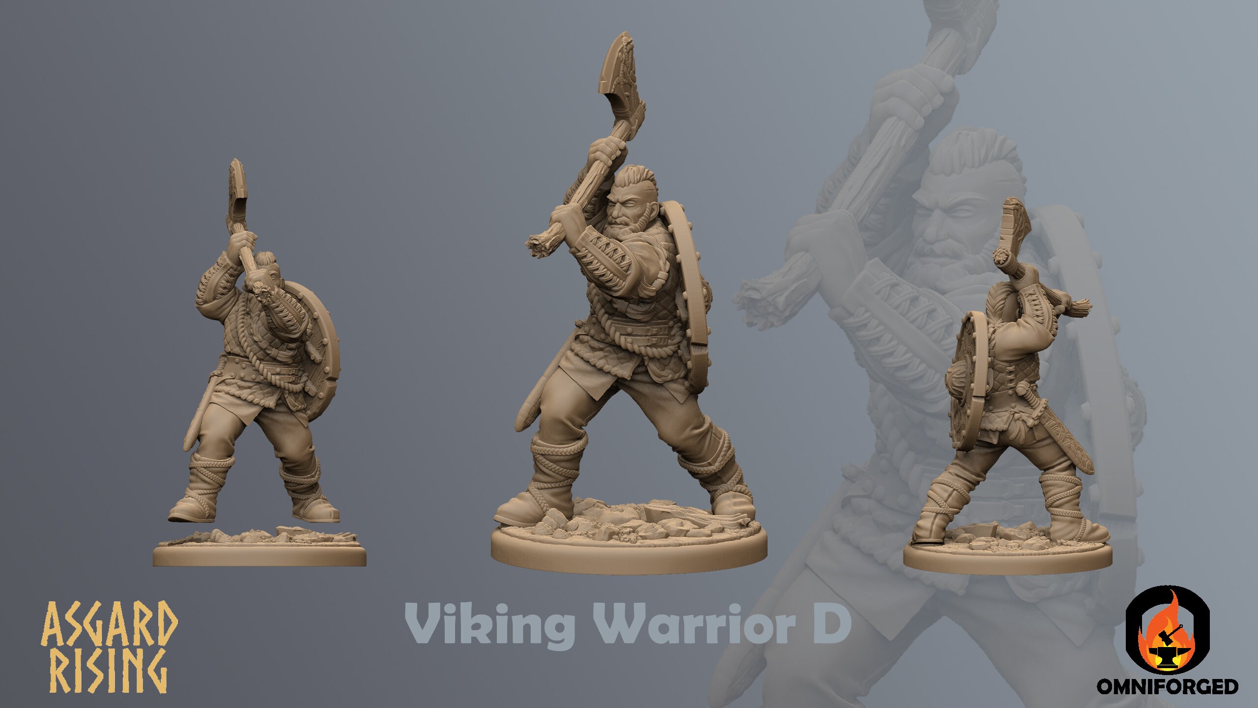 Viking Warriors | Asgard Rising | 32 mm | Juegos de mesa | RPG | D&D | 3D Pri - Imagen 12 de 15