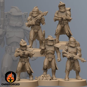 Replicator Shotgun Heavies | Anvilrage Studios | Legion Scale | 3D Printed Figure