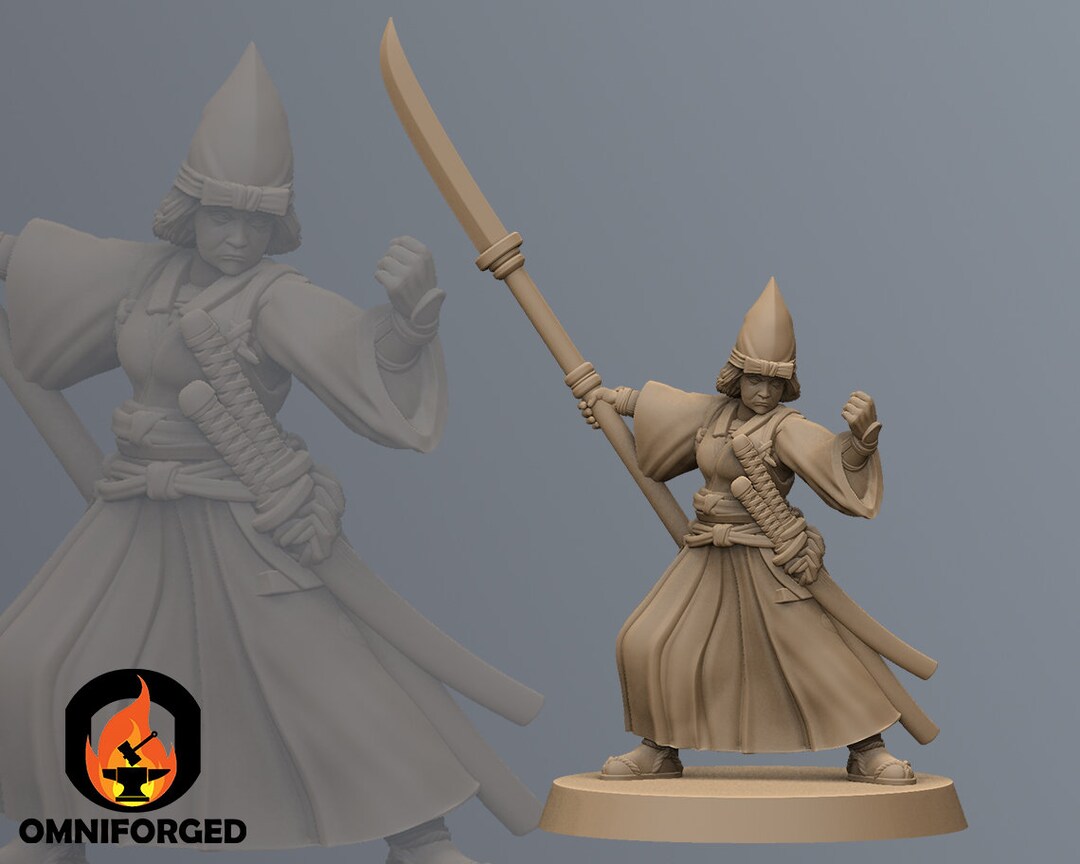 Kensai Ronin Naginata Master Kyoushuneko 3D Printed - Etsy Australia