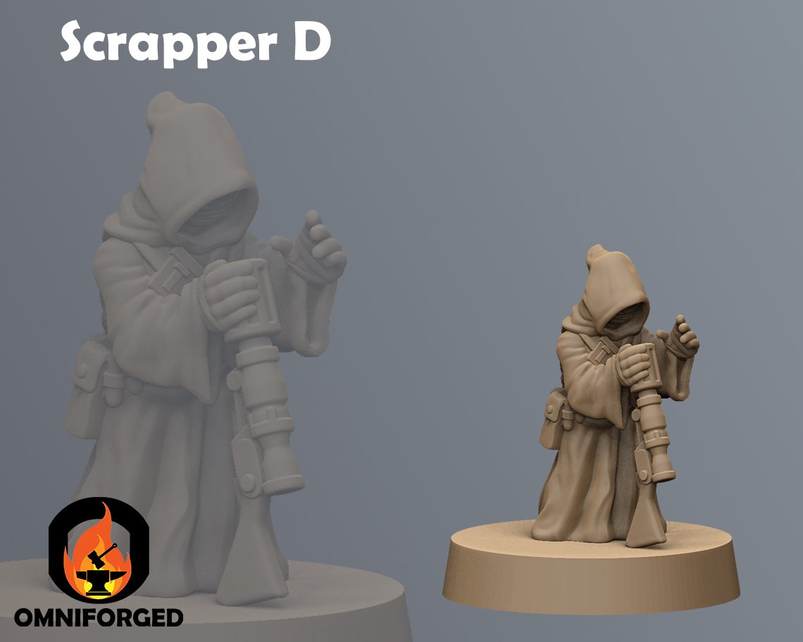 Sand Scrappers Star Wars Legion Shatterpoint Jawa 3D Printed Mini Miniature - Picture 13 of 19