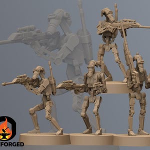 Clanker Snipers SW Legion Miniatura Mini RPG Sci-Fi