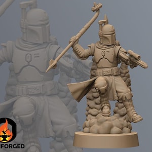 Daimyo Staffmaster SW RPG Legion 3D Printed Sci-FI Miniature Mini