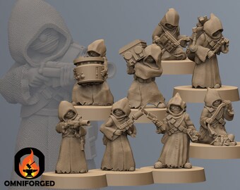 Droid Thieves Warband | Black Remnant | 3D Printed Miniature