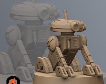Ancient Mech Droid SW Legion RPG 3D Printed Sci-FI Miniature Mini