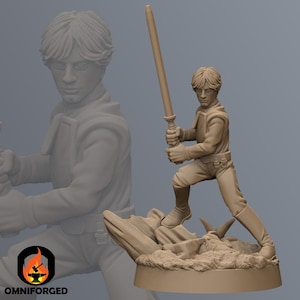 Luke SW Legion RPG 3D Printed Sci-FI Miniature Mini