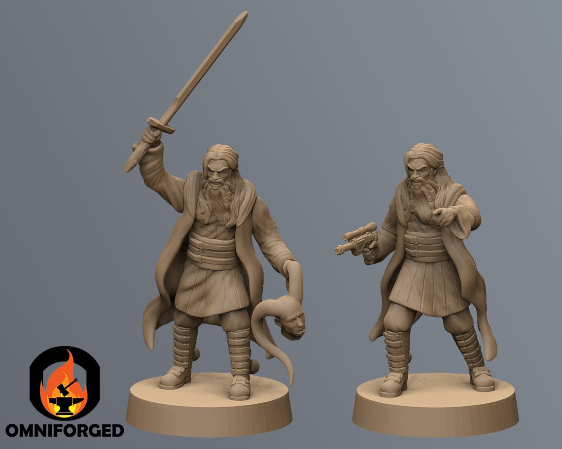 Jabiim Commander | Black Remnant | Tabletop Gaming | 3D Printed Miniature - Picture 6 of 6