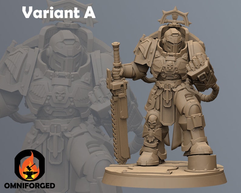 Tribune Siderum Knights Ghamak 3D Printed Miniature A